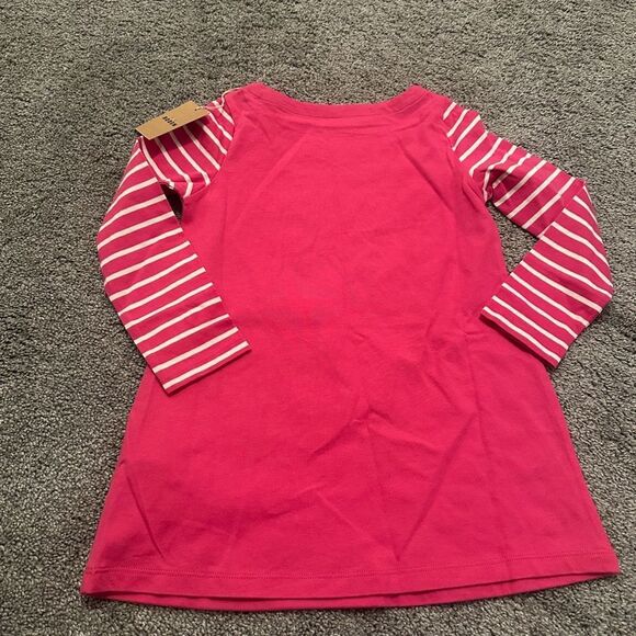 Mini Boden Guinea Pig Elf Christmas Pink Dress Sz 5-6 - Picture 3 of 5